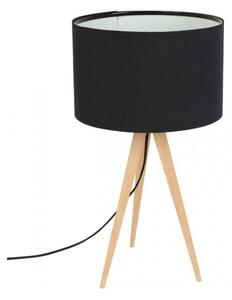 Čierna stolová lampa Zuiver Tripod Wood