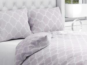 Biante Bavlnené posteľné obliečky Sandra SA-188 Sivé Maroko Predĺžené 140x220 a 70x90 cm