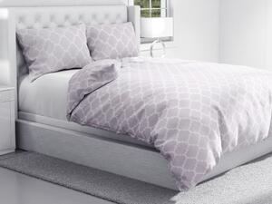 Biante Bavlnené posteľné obliečky Sandra SA-188 Sivé Maroko Predĺžené 140x220 a 70x90 cm