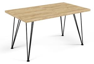 Jedálenský stôl SONIA 120 cm - dub artisan/čierna