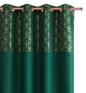 Dekorstudio Hotový záves na kolieskach BELISSA - zelený Rozmer závesu: 140x250cm