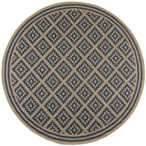 Flair Rugs koberce Kusový koberec Florence Alfresco Moretti Blue/Beige kruh - 160x160 (priemer) kruh cm