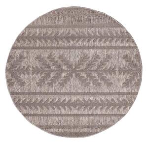 Dekorstudio Okrúhly terasový koberec SANTORINI - 411 hnedý Priemer koberca: 200cm
