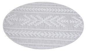 Dekorstudio Okrúhly terasový koberec SANTORINI - 411 sivý Priemer koberca: 160cm