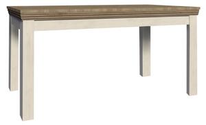 Rozkladací jedálenský stôl Royal ST 160 cm Biela - dub