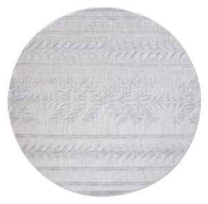 Dekorstudio Okrúhly terasový koberec SANTORINI - 411 sivý Priemer koberca: 160cm