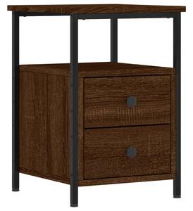 Nočný stolík hnedý dub 34x35,5x50 cm kompozitné drevo
