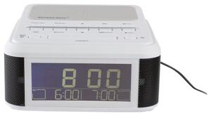 Silvercrest® Rádiobudík s nabíjaním Qi a Bluetooth® (biela) (100334195)