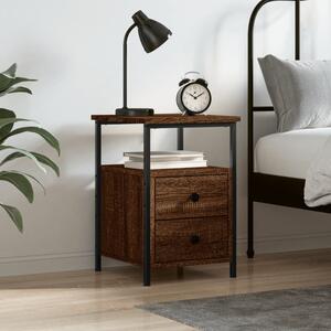 Nočný stolík hnedý dub 34x35,5x50 cm kompozitné drevo