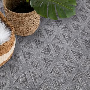 Dekorstudio Okrúhly terasový koberec SANTORINI - 446 antracitový Priemer koberca: 200cm