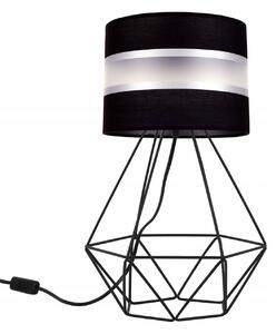 Stolová lampa ELEGANCE, 1x textilné tienidlo (výber zo 6 farieb), (výber z 3 farieb konštrukcie)