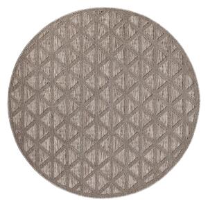 Dekorstudio Okrúhly terasový koberec SANTORINI - 446 hnedý Priemer koberca: 200cm