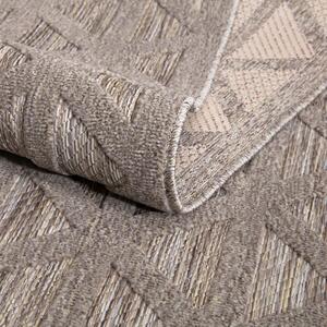 Dekorstudio Okrúhly terasový koberec SANTORINI - 446 hnedý Priemer koberca: 120cm