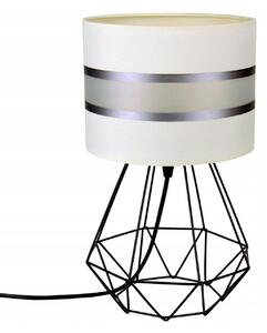 Stolová lampa ELEGANCE, 1x textilné tienidlo (výber zo 6 farieb), (výber z 3 farieb konštrukcie), D