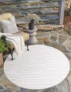 Dekorstudio Okrúhly terasový koberec SANTORINI - 450 krémový Priemer koberca: 120cm