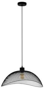 Závesné svietidlo POMPEYA čierny kov, šírka 57 cm