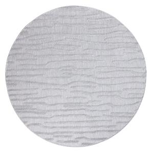 Dekorstudio Okrúhly terasový koberec SANTORINI - 450 sivý Priemer koberca: 120cm
