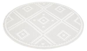 Dekorstudio Okrúhly terasový koberec SANTORINI - 454 krémový Priemer koberca: 160cm