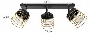 Stropné svietidlo RASTI, 3x drôtené tienidlo (výber z 2 farieb), (možnosť polohovania), G