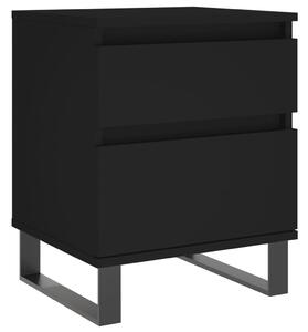 Nočný stolík čierny 40x35x50 cm spracované drevo