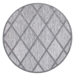 Dekorstudio Okrúhly terasový koberec SANTORINI - 457 antracitový Priemer koberca: 200cm