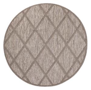 Dekorstudio Okrúhly terasový koberec SANTORINI - 457 hnedý Priemer koberca: 200cm