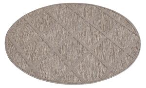 Dekorstudio Okrúhly terasový koberec SANTORINI - 457 hnedý Priemer koberca: 120cm
