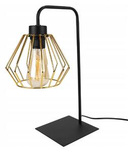 Stolná lampa Nuvola 1, 1x zlaté drôtené tienidlo