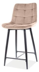 Barová stolička CHAC 4 béžová/čierna