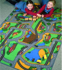 Detský koberec PLAYTIME viacfarebná, 100x165 cm