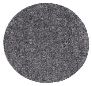 Dekorstudio Shaggy okrúhly koberec CITY 500 tmavo sivý Priemer koberca: 200cm