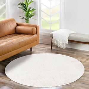 Dekorstudio Shaggy okrúhly koberec CITY 500 krémový Priemer koberca: 120cm