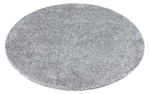 Dekorstudio Shaggy okrúhly koberec CITY 500 sivý Priemer koberca: 200cm