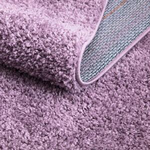Dekorstudio Shaggy okrúhly koberec CITY 500 fialový Priemer koberca: 160cm