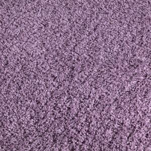 Dekorstudio Shaggy okrúhly koberec CITY 500 fialový Priemer koberca: 80cm