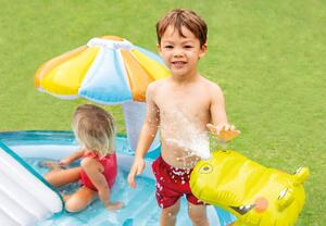 Detské bazénové ihrisko so šmýkačkou INTEX