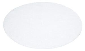 Dekorstudio Shaggy okrúhly koberec CITY 500 biely Priemer koberca: 200cm