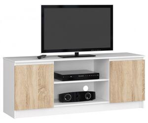 Komoda RTV K140 2D 1PCLP-biela / sonoma