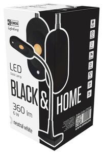 Stolná LED lampa HOME čierna