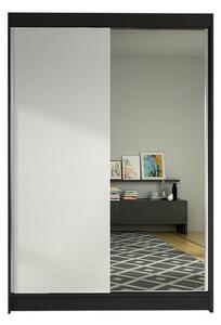 Šatníková skriňa LINO I šírka 120 cm - čierna/biela