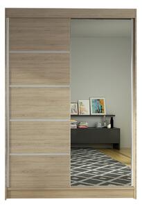 Šatníková skriňa LINO III šírka 120 cm - dub sonoma