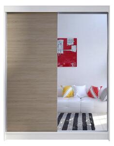 Šatníková skriňa CAMINO I šírka 150 cm - biela/dub sonoma