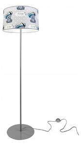Detská stojacia lampa Cone, 1x textilné tienidlo so vzorom, (výber z 2 farieb konštrukcie), o