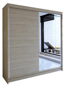 Šatníková skriňa TALIN I šírka 180 cm - dub sonoma