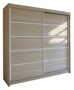 Šatníková skriňa TALIN IV šírka 180 cm - dub sonoma