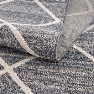 Dekorstudio Moderný okrúhly koberec ART 2645 sivý Priemer koberca: 200cm