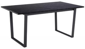 Actona Jedálenský stôl Amble 160x90 cm čierny mramor