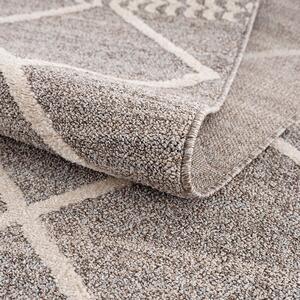 Dekorstudio Moderný okrúhly koberec ART 2645 béžový Priemer koberca: 200cm