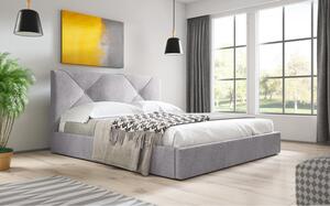 Čalúnená posteľ KARINO rozmer 120x200 cm Sivá
