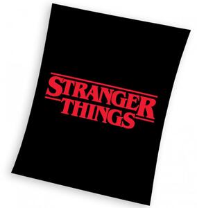 Detská deka Stranger Things Black 130x170 cm